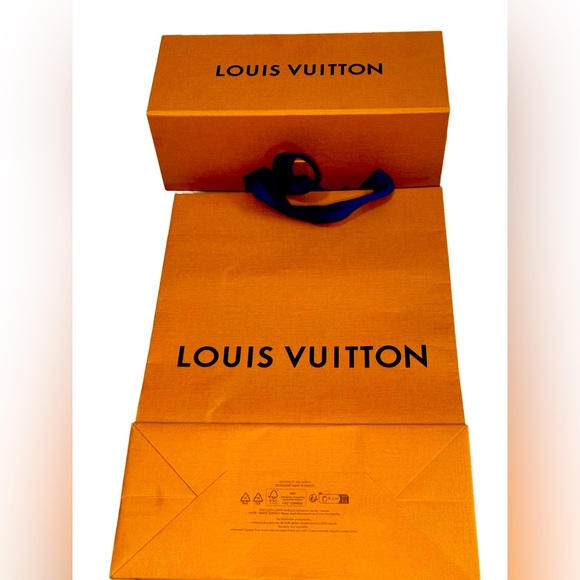 Louis Vuitton Shopping Bag (Small) & Large Perfume Box w/ Wrapping Paper – EUC - Picture 1 of 6